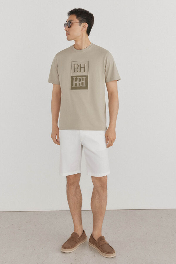 Pedro del Hierro Camiseta logo relieve Verde