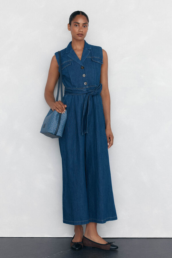 Pedro del Hierro Bolso bucket doble asa monograma Azul