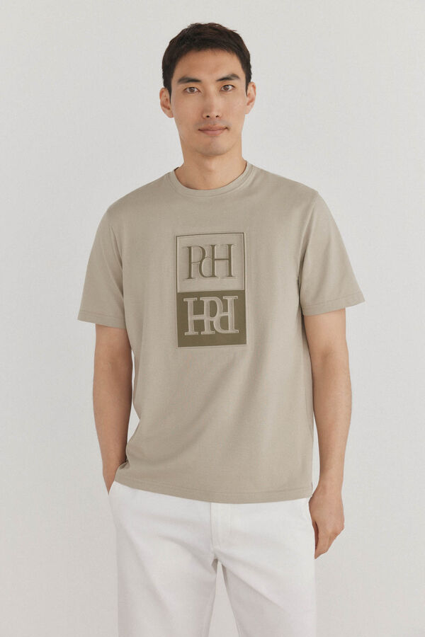 Pedro del Hierro Camiseta logo relieve Verde