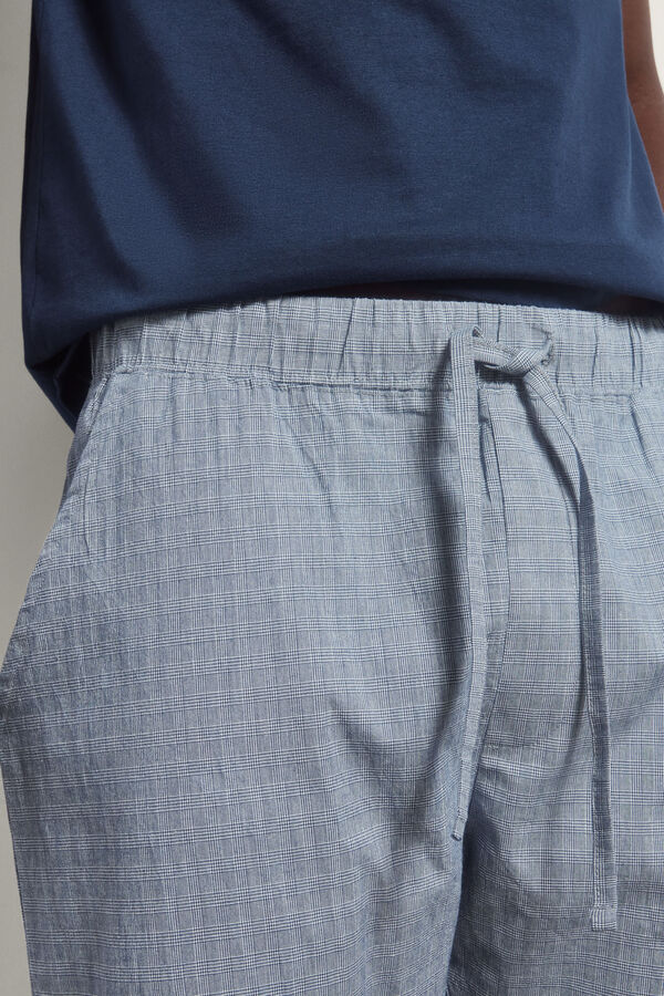 Pedro del Hierro Set de pijama punto y tela Blue