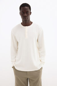 Pedro del Hierro Camiseta waffle de algod&oacute;n espa&ntilde;ol