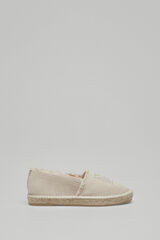 Pedro del Hierro Alpargata logo lurex Beige