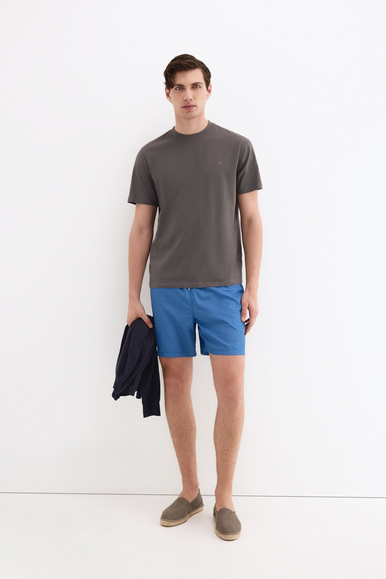 Pedro del Hierro Ba&ntilde;ador micro estampado geom&eacute;trico