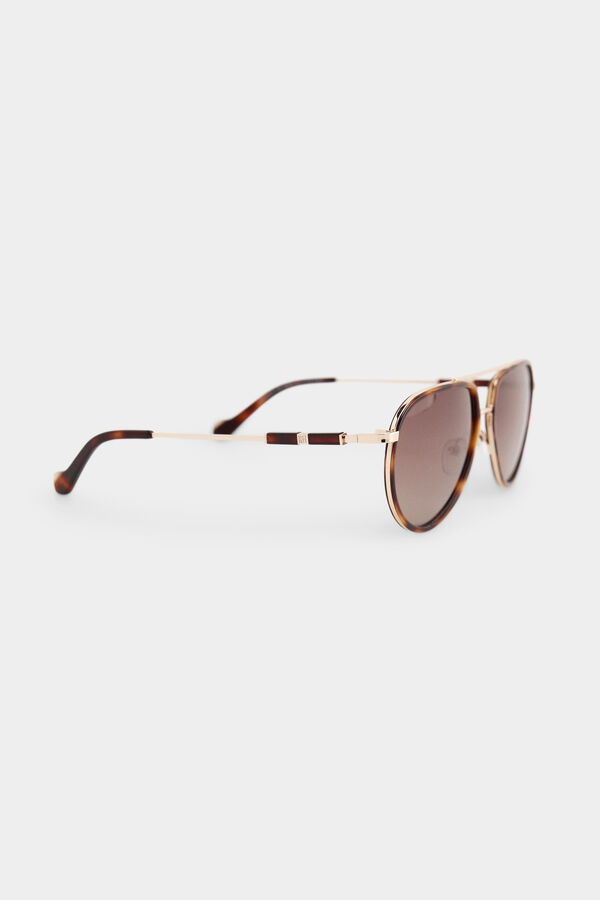 Pedro del Hierro Gafas de sol aviador Marr&oacute;n