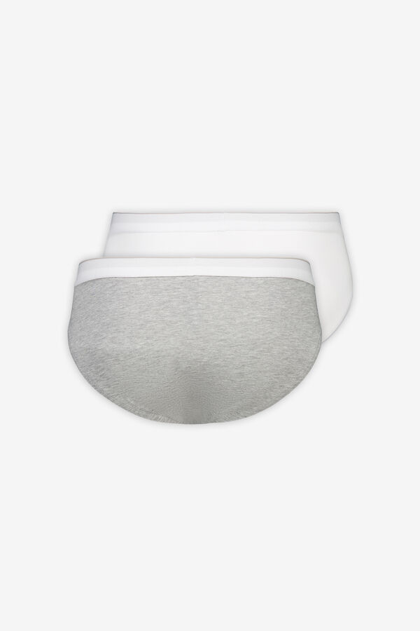 Pedro del Hierro Pack 2 slip punto Blanco