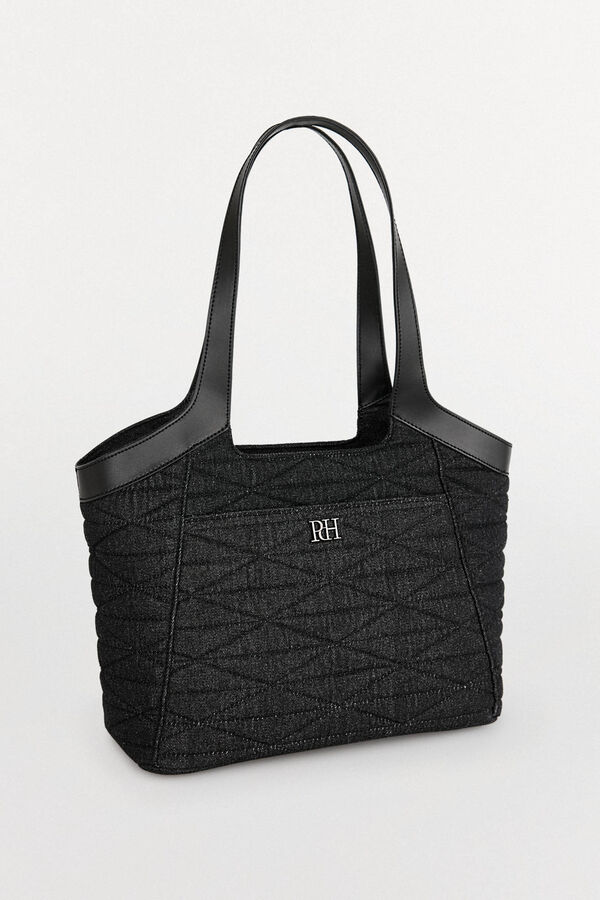 Pedro del Hierro Bolsa de compras acolchoada Cizento