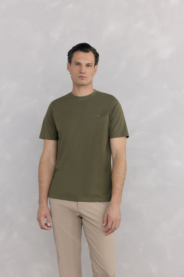 Pedro del Hierro Camiseta b&aacute;sica Verde