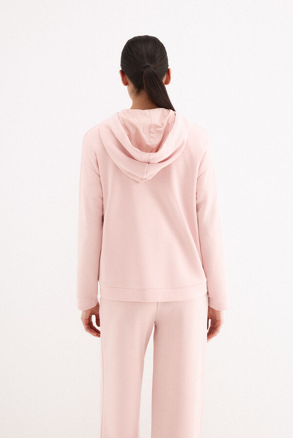 Pedro del Hierro Sweatshirt soft touch com capuz Rosa