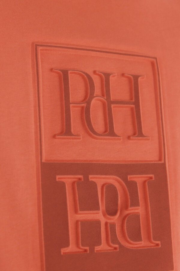 Pedro del Hierro Camiseta logo relieve Naranja