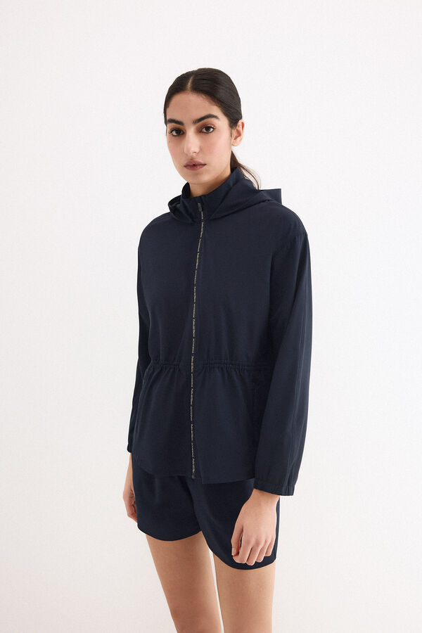 Pedro del Hierro Sudadera tejido t&eacute;cnico peplum Blue