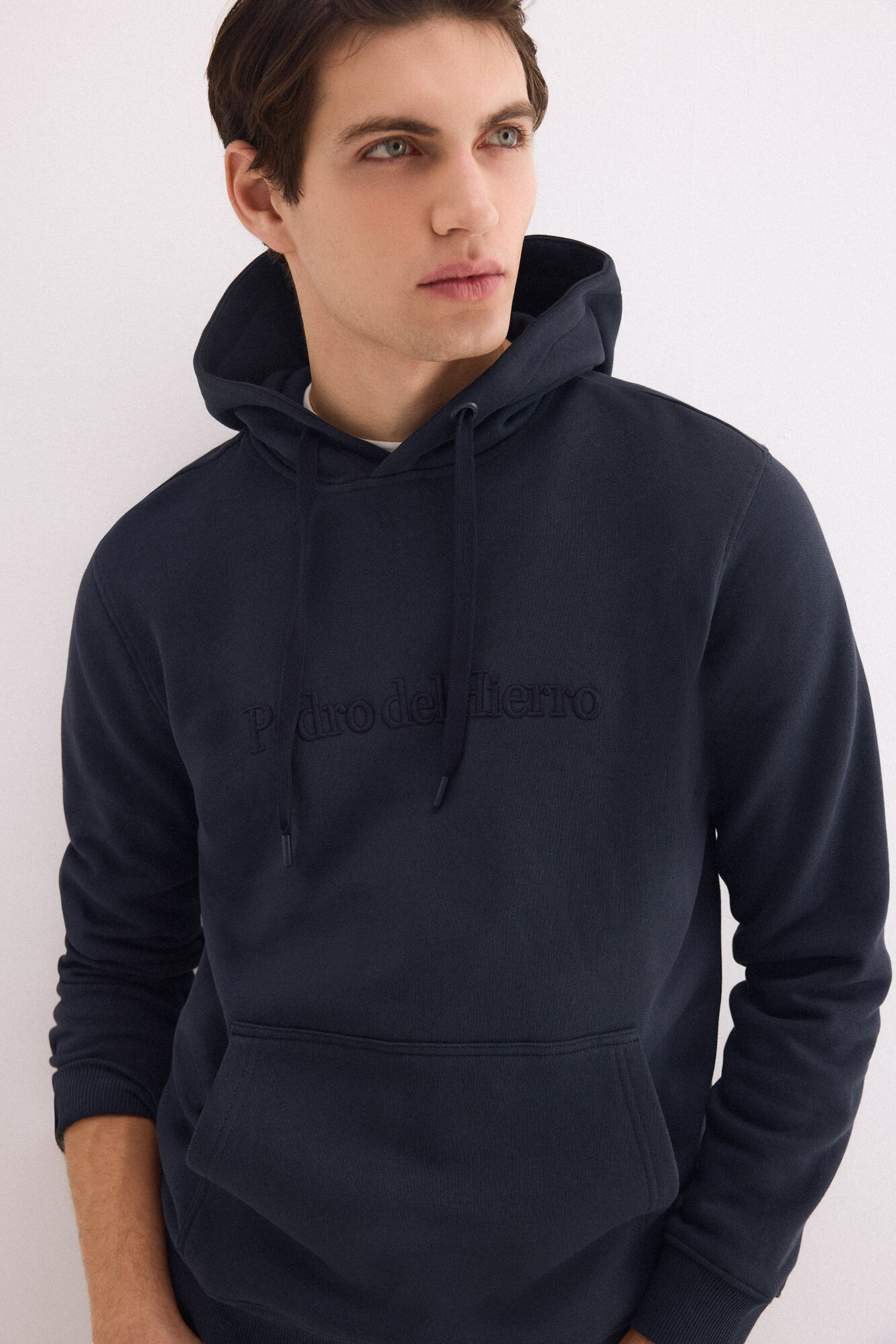 Pedro del Hierro Sudadera capucha con logo