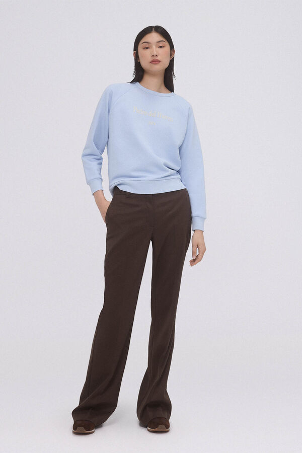 Pedro del Hierro Sudadera lisa logo Blue