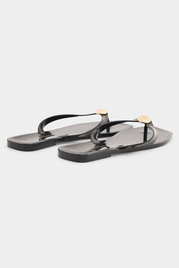 Pedro del Hierro Flip flop logo Negro