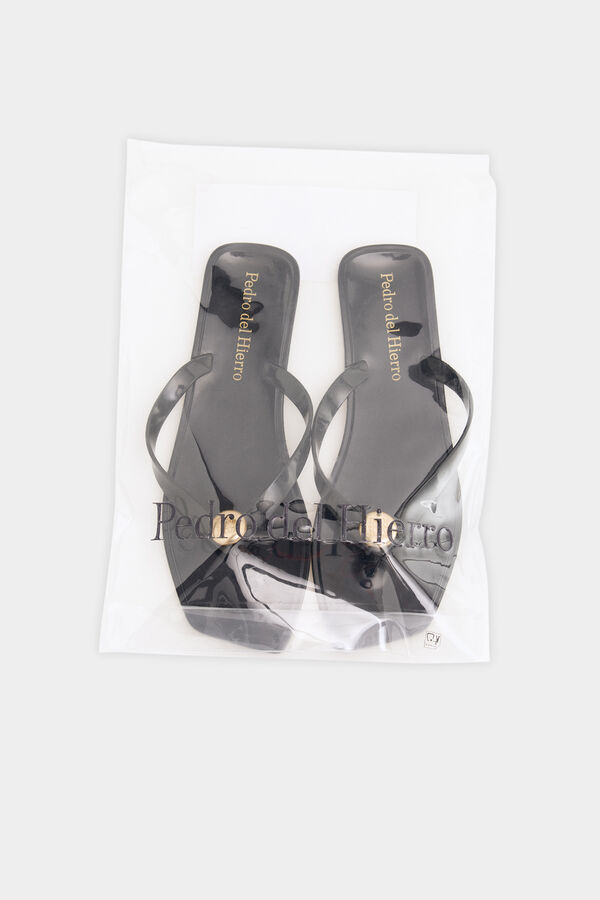 Pedro del Hierro Flip flop logo Negro