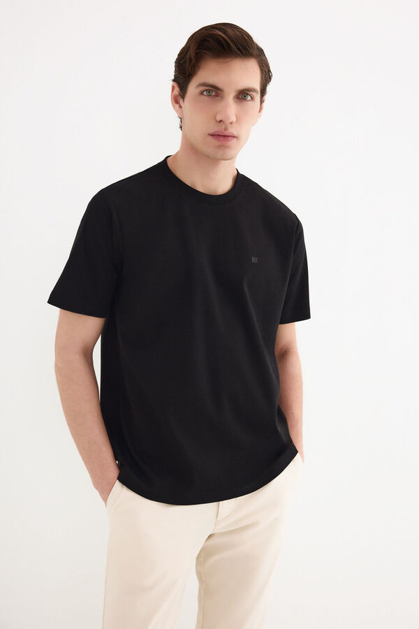 Pedro del Hierro T-shirt mercerizada Preto