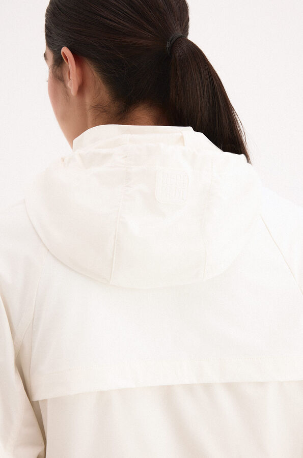 Pedro del Hierro Parka corta capucha Crudo