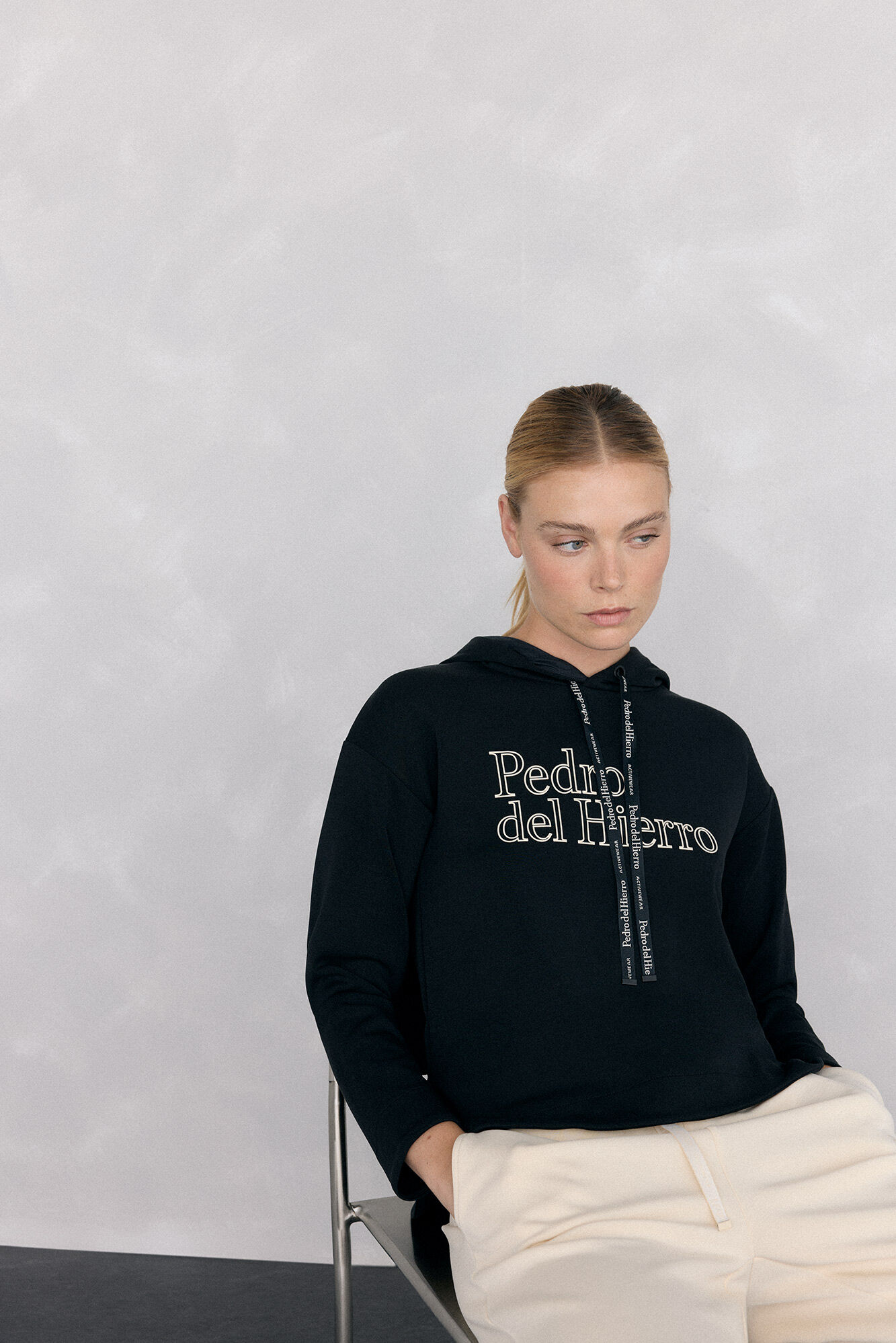 Pedro del Hierro Sudadera capucha logo soft touch