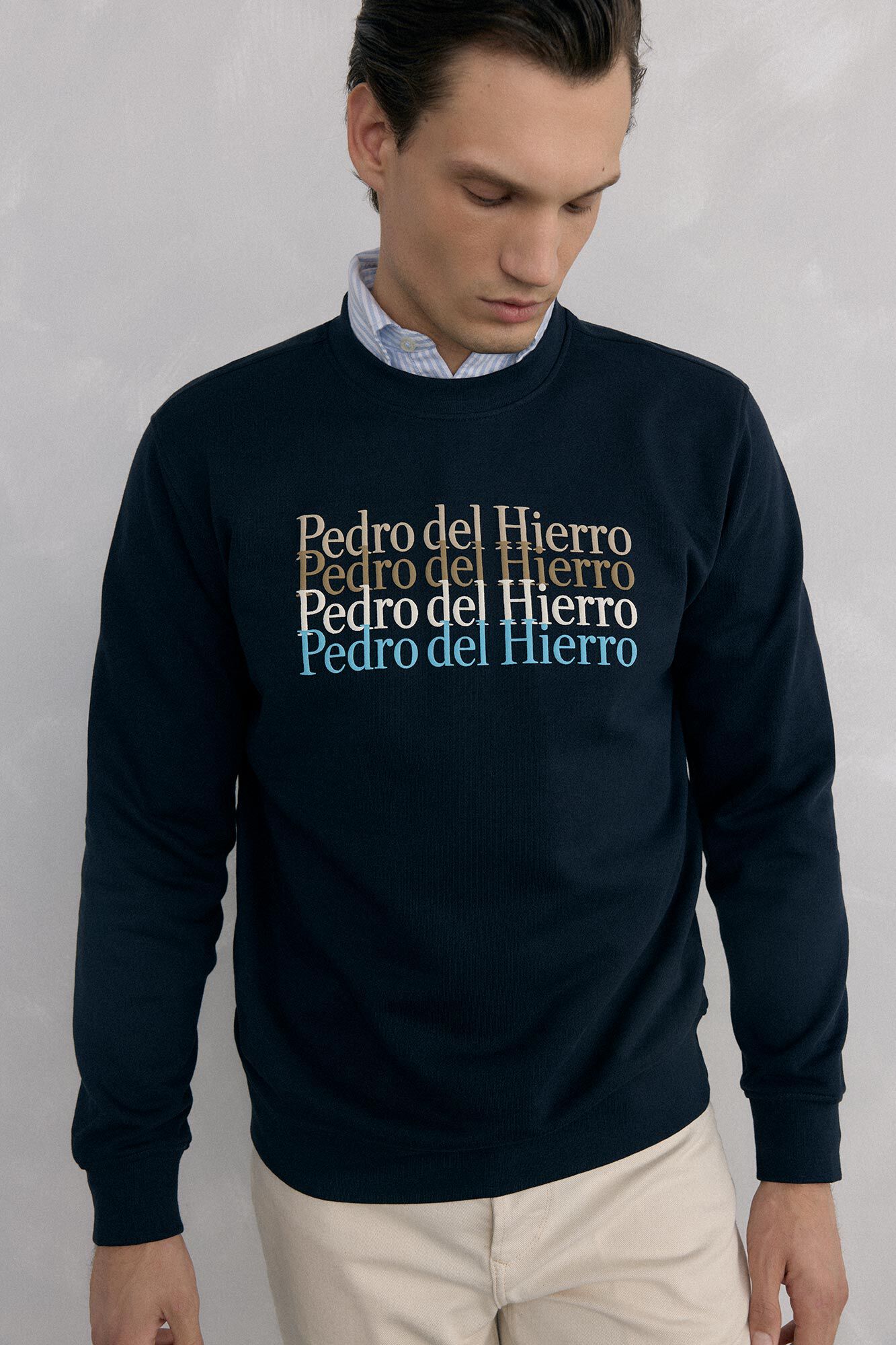Pedro del Hierro Sudadera logo cuello caja