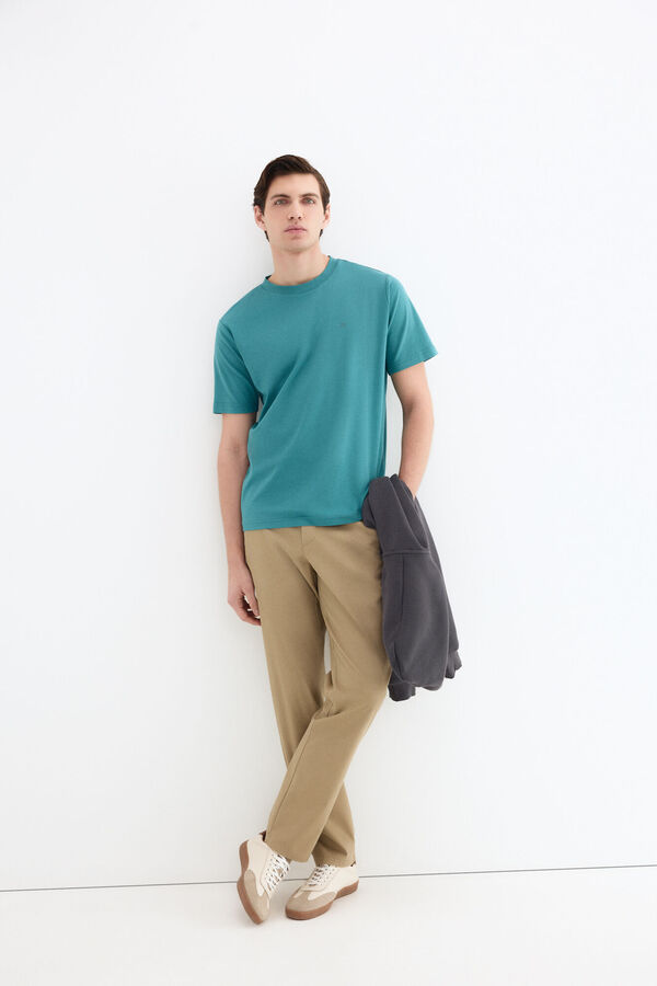 Pedro del Hierro T-shirt mercerizada Turquesa