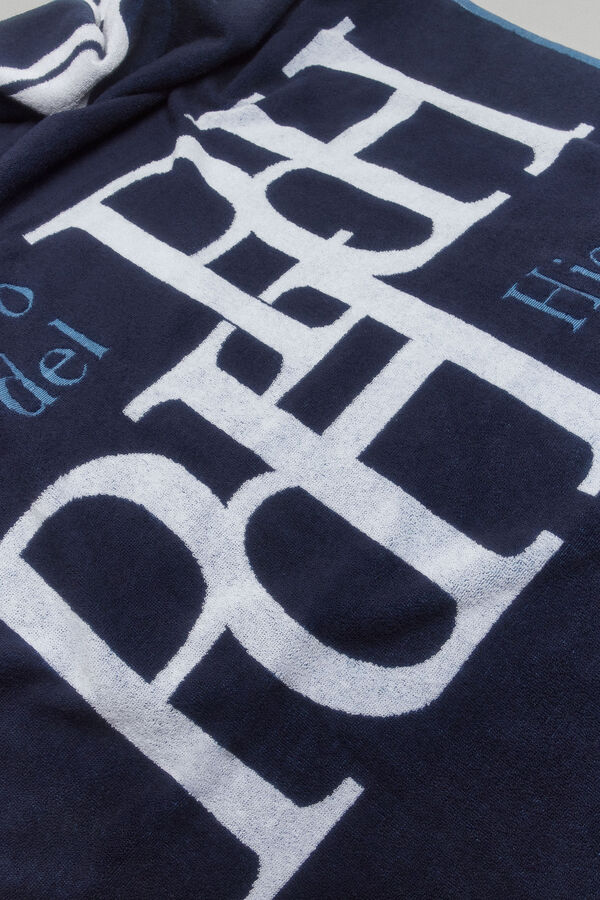 Pedro del Hierro toalha praia logos Azul