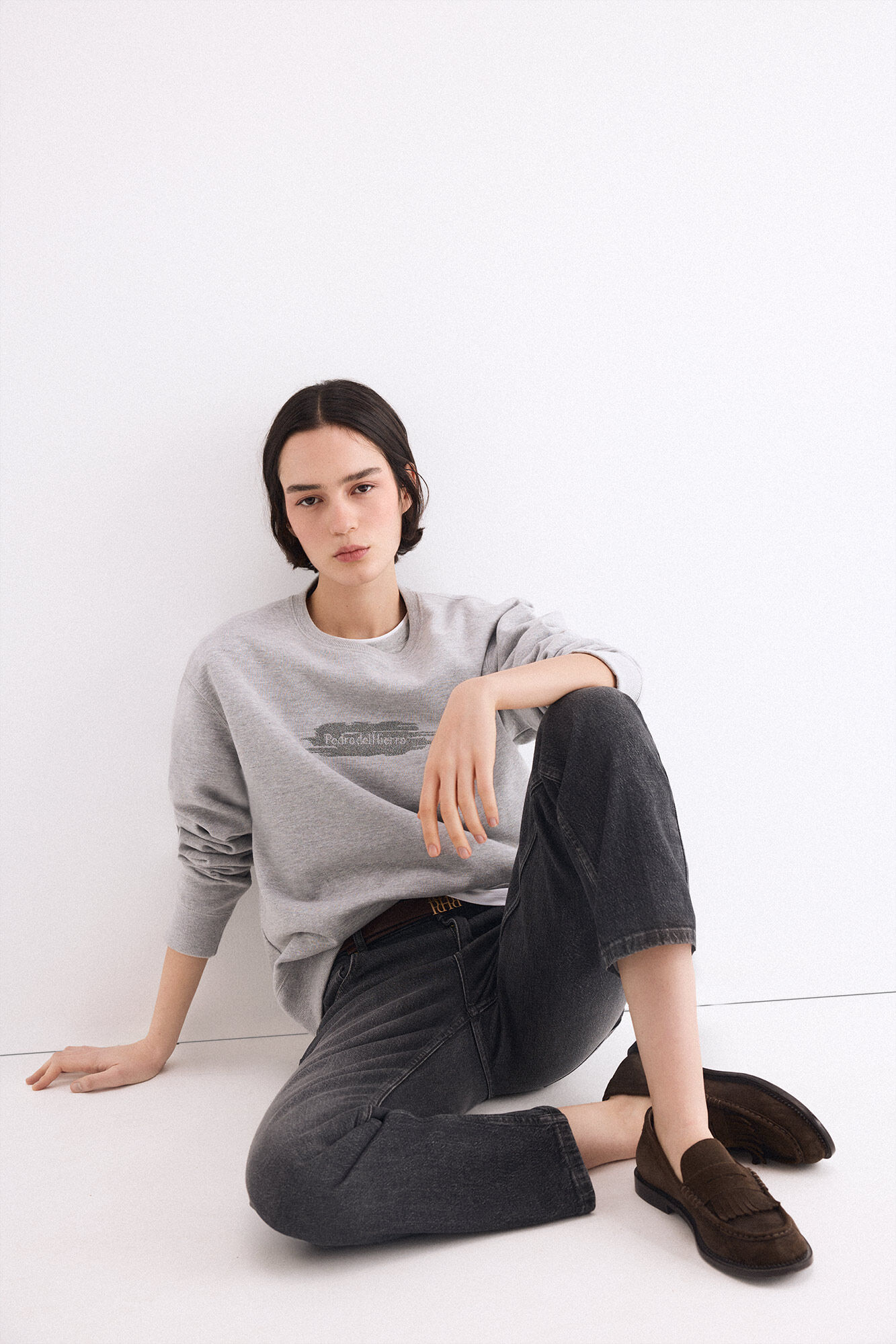 Pedro del Hierro Sudadera logo bordado PdH