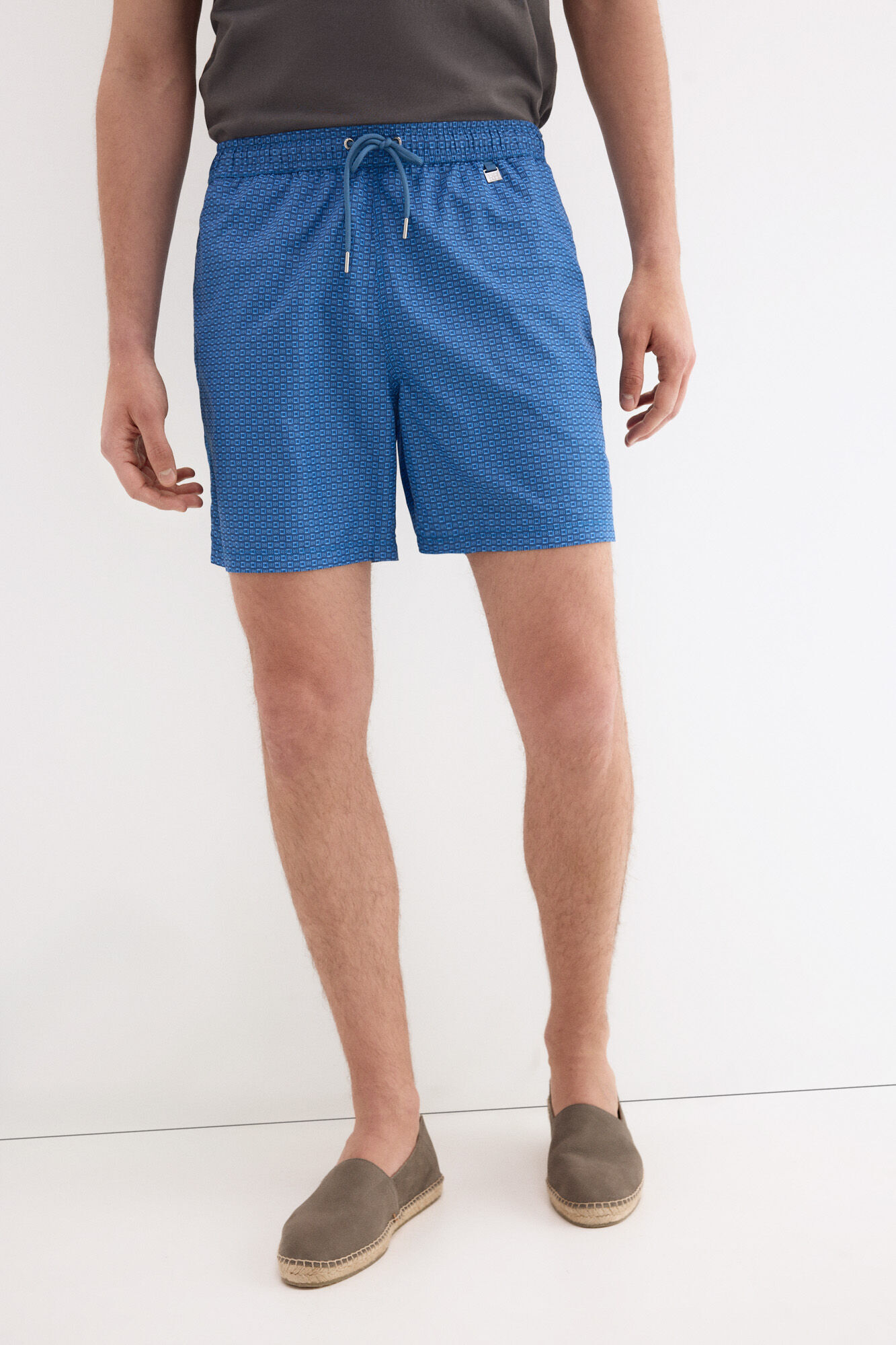 Pedro del Hierro Ba&ntilde;ador micro estampado geom&eacute;trico