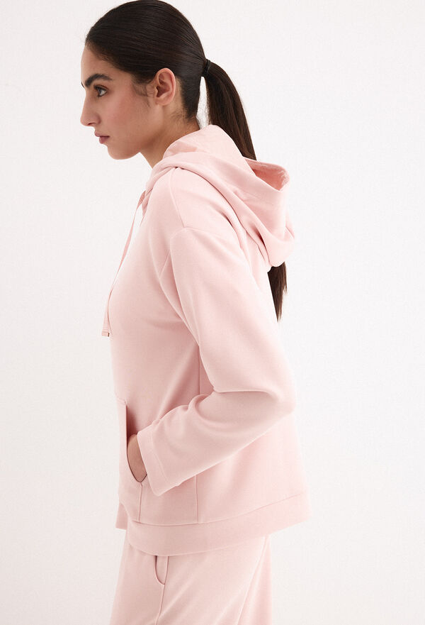 Pedro del Hierro Sweatshirt soft touch com capuz Rosa