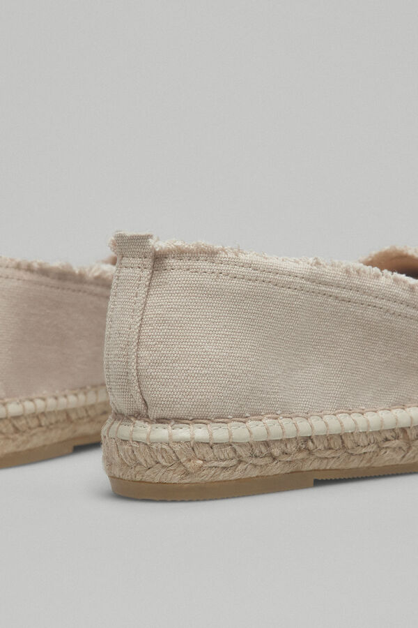 Pedro del Hierro Alpargata logo lurex Beige