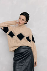 Pedro del Hierro Jersey perkins rombo fantasia Beige