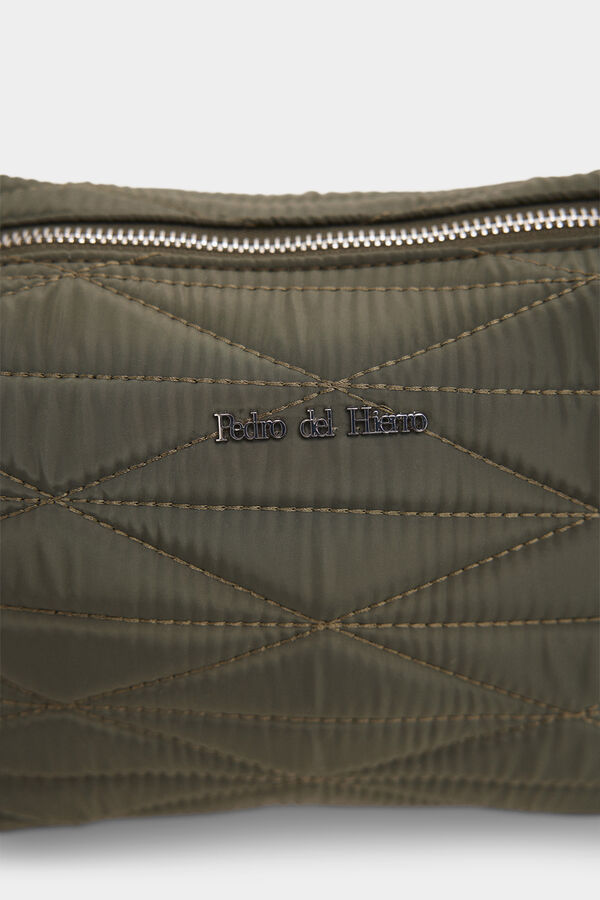 Pedro del Hierro Mala a tiracolo acolchoada em nylon Verde
