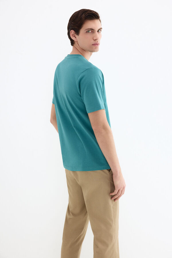 Pedro del Hierro T-shirt mercerizada Turquesa