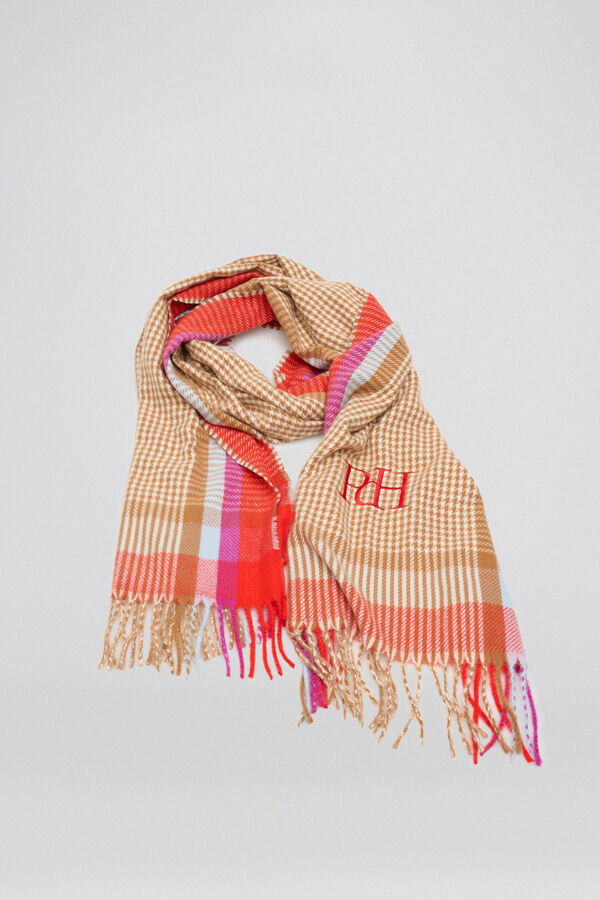 Pedro del Hierro Bufanda pata de gallo con logo bordado Varios