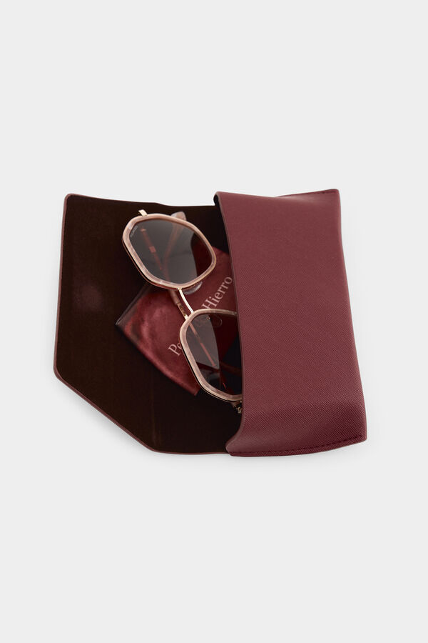 Pedro del Hierro Gafas montura met&aacute;lica Rosa