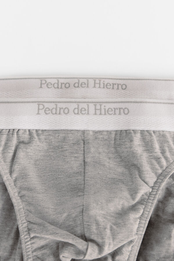 Pedro del Hierro Pack 2 slip punto Blanco