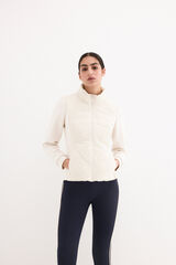 Pedro del Hierro Parka combinada entallada Beige