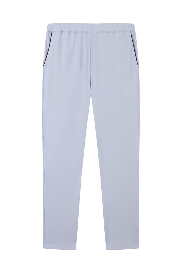 Pedro del Hierro Spanish cotton long pyjamas Blue