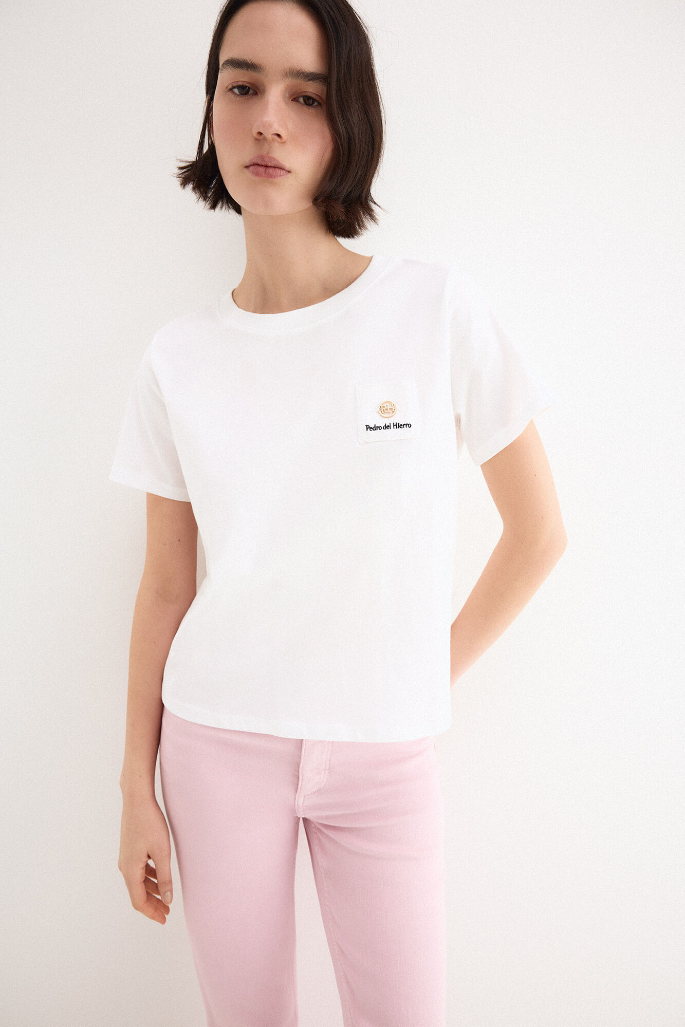 Pedro del Hierro Camiseta b&aacute;sica chapita
