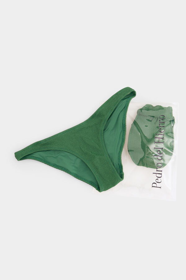 Pedro del Hierro Bikini tejido textura Verde