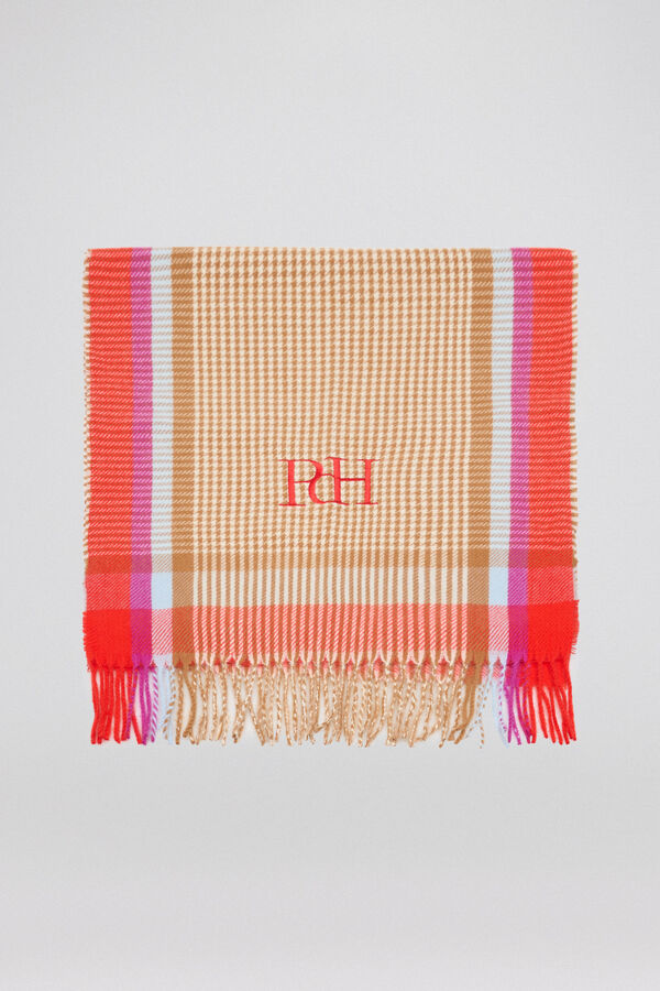 Pedro del Hierro Bufanda pata de gallo con logo bordado Varios