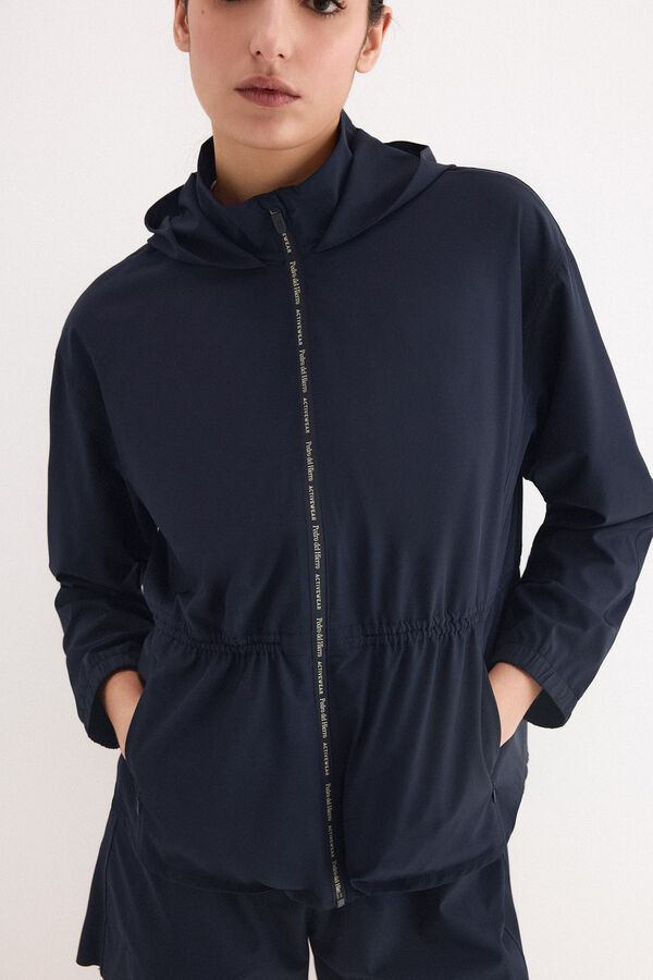 Pedro del Hierro Sudadera tejido t&eacute;cnico peplum Blue
