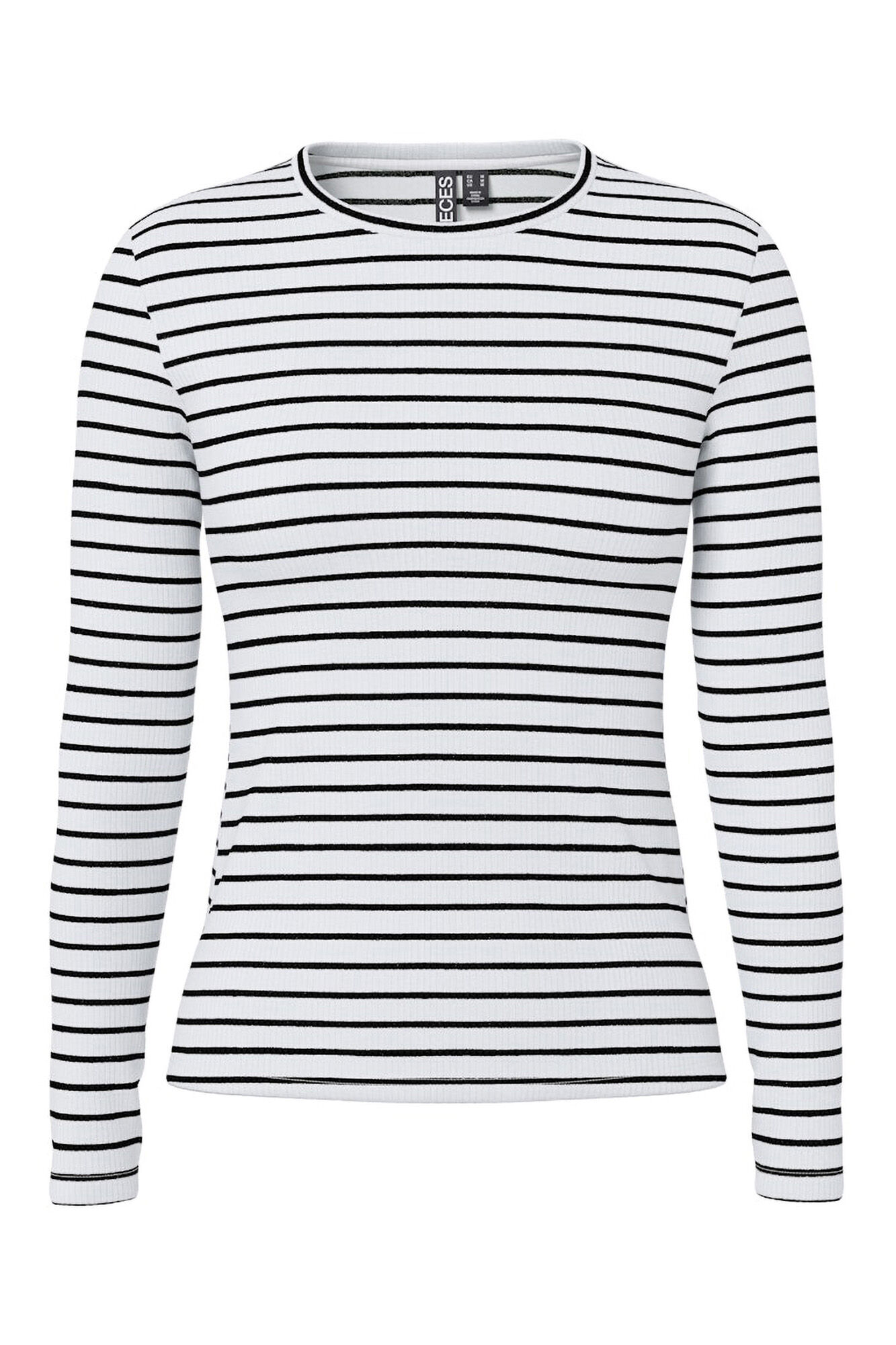 Pieces T-shirt riscas manga comprida