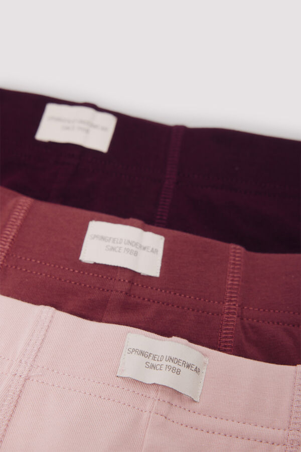 Springfield Pack 3 comfort boxers Bordo