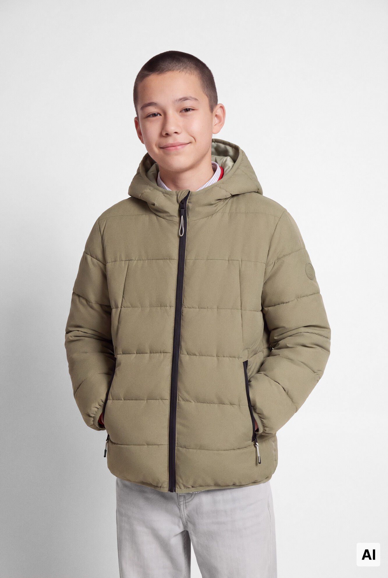 Springfield Kids Chaqueta acolchada puffa cuadrill&eacute; ni&ntilde;o