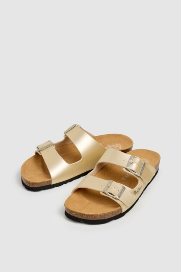 Pepe Jeans Sandalias anat&oacute;micas con hebillas amarillo