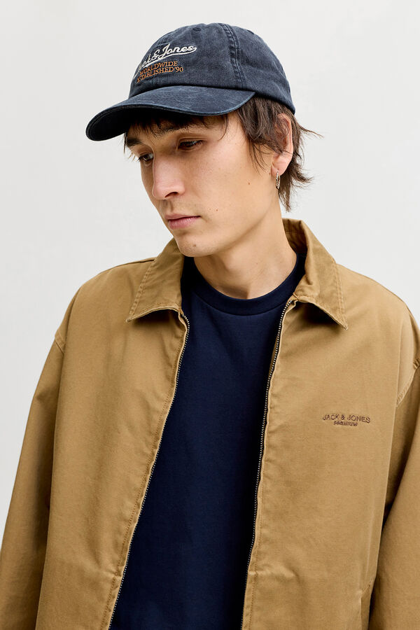 Jack & Jones Gorra b&aacute;sica con bordado azul