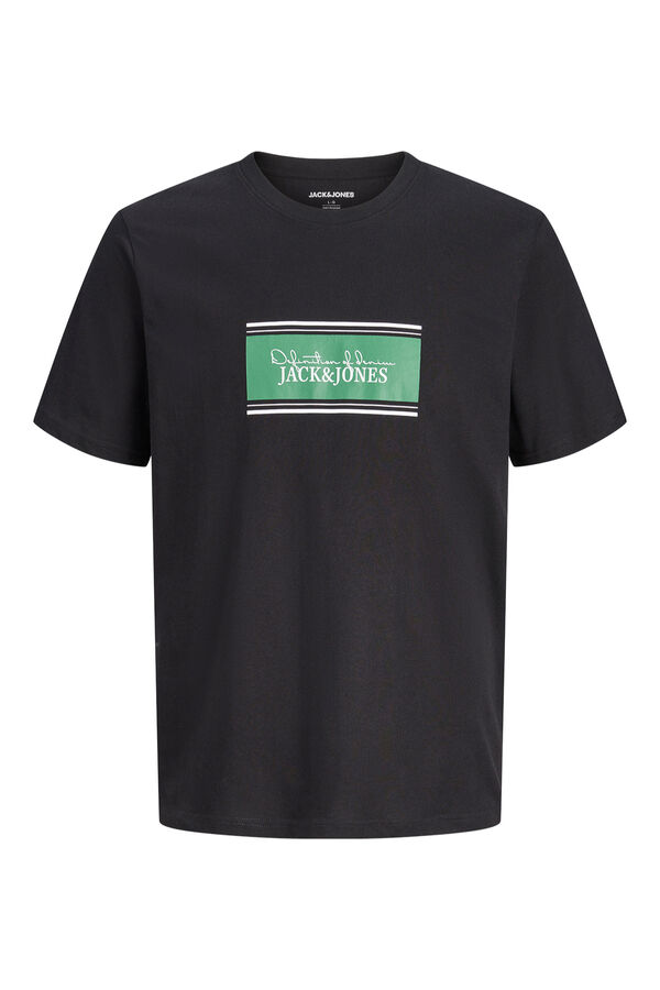 Jack & Jones Camiseta print manga corta negro