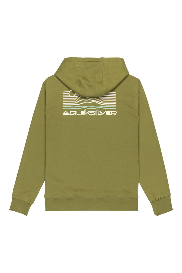Quiksilver Light Waves - Sudadera con capucha para hombre beige
