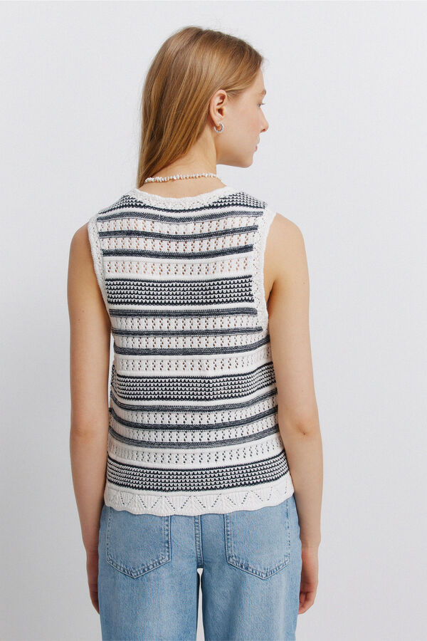 Springfield Top od trikoa sa prugama Bež