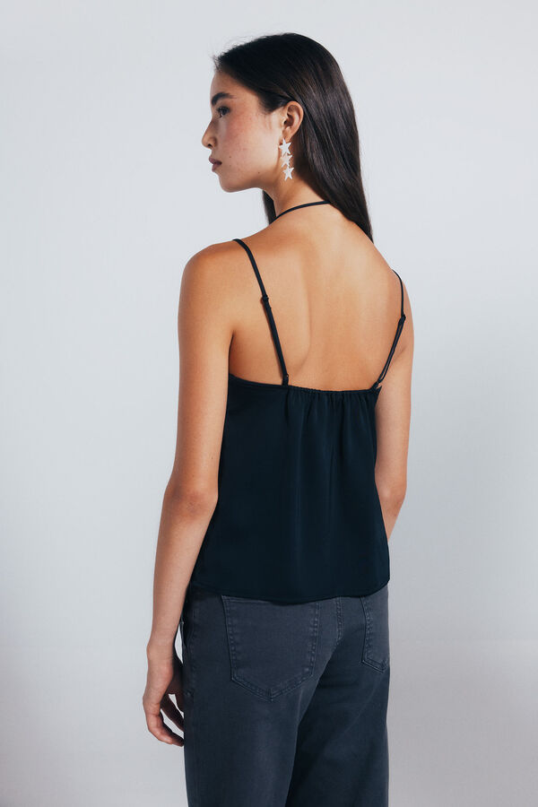 Springfield Top lencero puntilla negro