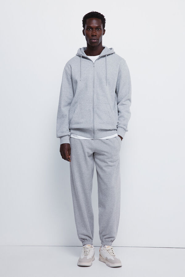 Springfield Plišane pantalone Siva